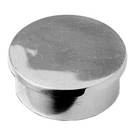 Lavi Industries , End Cap, Flush, for 1.5" Tubing, Polished Stainless Steel 40-600/1H